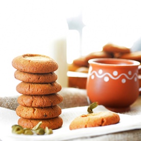 Lemon Pistachio Nankhatai Biscuits