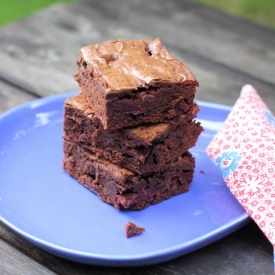 Roasted Cherry Brownies