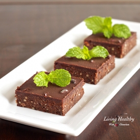 No Bake Fresh Mint Dark Chocolate