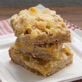 Peach Crumble Bars