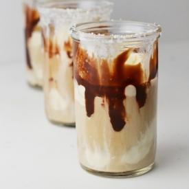 Spiked Coffee Milkshake Shooters