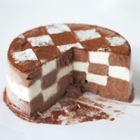 Checkerboard Ice Cream Cake