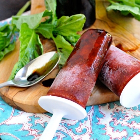 Strawberry Balsamic Ice Pops