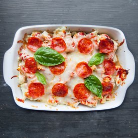 Cauliflower Pizza Casserole