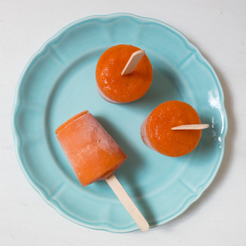 Papaya Honey Rose Pops