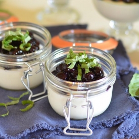 Panna Cotta with Balsamic Berries