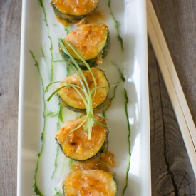 Chinese Shrimp Stuffed Zucchini