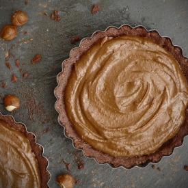 Chocolate Tart with Hazelnut Crust