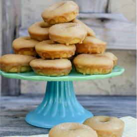 Baked Churro Caramel Doughnuts