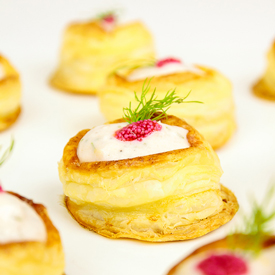 Vol-au-vent with Salmon Mousse