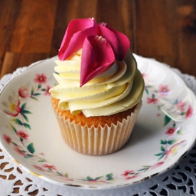 Vanilla, Cardamom & Rose Cupcakes