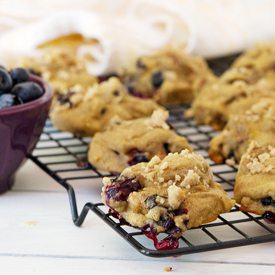 Blueberry Crumb Muffin Cookies