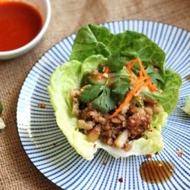 Easy Chicken Lettuce Cups