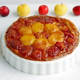 Tarte Tatin with Plums