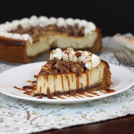 Kahlua Toffee Cheesecake