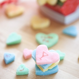 Boozy Valentine’s Day Candy Hearts