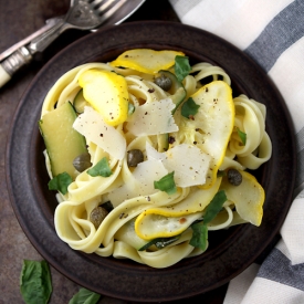 Pattypan Sqush Pasta