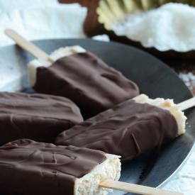 Chocolate-Toasted Coconut Pops