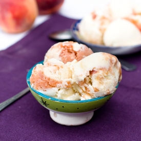 Caramelized Peach Ice Cream