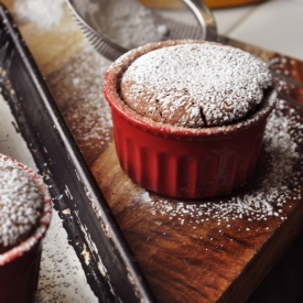 Grand Marnier Chocolate Souffles