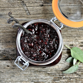 Blackberry Sage & Lime Freezer Jam