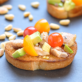 Tomato and Sardine Crostini