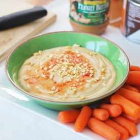 Creamy Thai Peanut Hummus