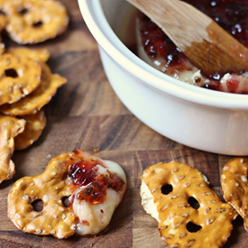 Baked Brie with Pepper Jelly