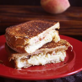 Peach & Pepper Jack Grilled Cheese