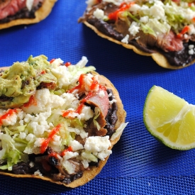 Flank Steak Tostadas