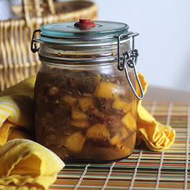 Fermented Peach Chutney