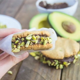 Chocolate Avocado Frosting Cookies