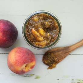 Raspberry Orange and Peach Chia Jam