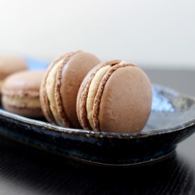 Chocolate-Peanut Butter Macarons