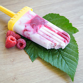 Raspberry Yogurt Popsicles