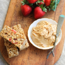 Peanut Butter and Jelly Cereal Bars