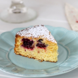 Blackberry Cornmeal Cake