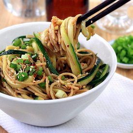 Healthy Ginger-Scallion Noodles