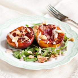 Broiled Nectarines with Bacon