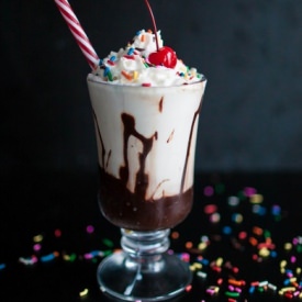 Boozey Hot Fudge Milkshake