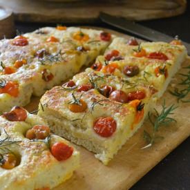 Summer Tomato Focaccia Bread