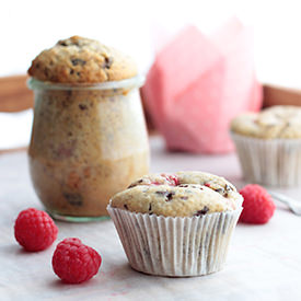 Raspberry Chocolate Muffins