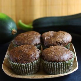 GF Chocolate Zucchini Muffins