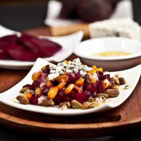 Beet Blue Cheese Salad Pistachio