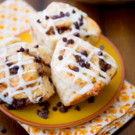 Banana Chocolate Cinnamon Rolls