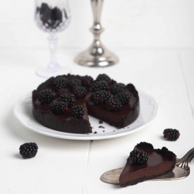 Blackberry Oreo Chocolate Tart