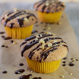 Walnut ‘n Choco-Chip Cupcake