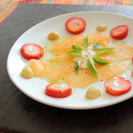 Cantaloupe Strawberry Salad