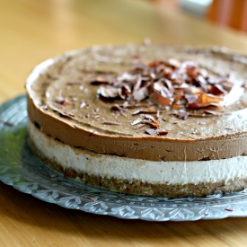 Raw Vegan Choc Vanilla Mousse Cake