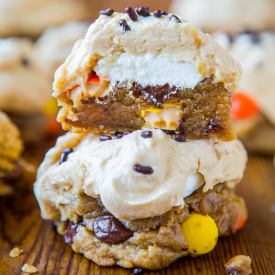 Reese’s PB Fluffernutter Cookies